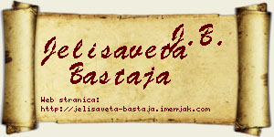 Jelisaveta Bastaja vizit kartica